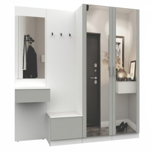 Набор мебели для прихожей "Марсель-109" МР 01-109 В2160 Ш2000 Г420 (ЛД.. Набор мебели для прихожей "Марсель-109" МР 01-109 В2160 Ш2000 Г420 (ЛД..